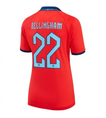 England Jude Bellingham #22 Bortatröja Dam VM 2022 Kortärmad
